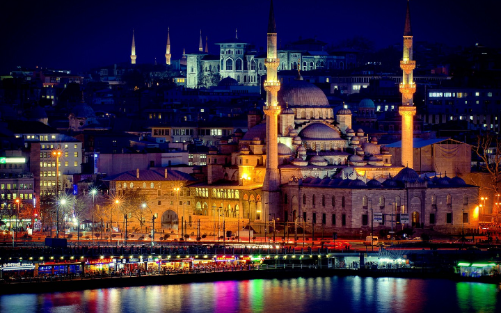 istanbul night mosque